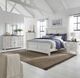 Liberty Furniture River Place 5-Piece Riverstone White/Tobacco King Panel Bedroom Set-1