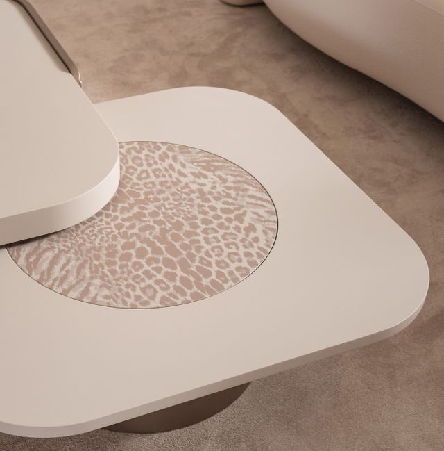 Michael Amini® Mod Dream Rich Champagne Short Cocktail Table-3