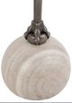 Fairfield® Giselle White Drink Table with Gray Base-4