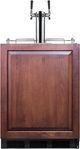 Summit® 24" 5.5 Cu.Ft. Panel Ready Built-In Beer and Wine Kegerator-0