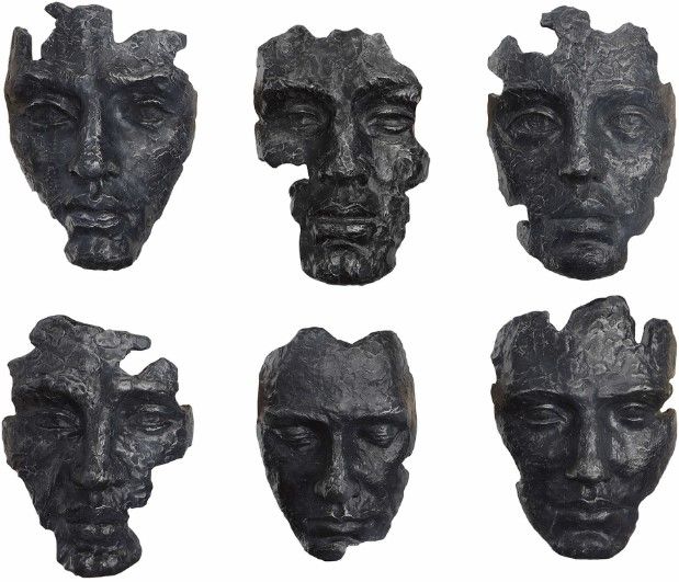 Uttermost® 6-Piece Gray Self-Portrait Wall Decor Set-4