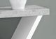 Monarch Specialties Inc. 36"L White Cement Look Hall Console Table with White Base-2