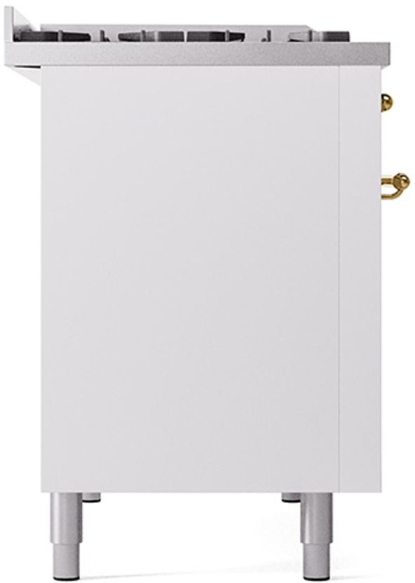 Ilve® Nostalgie II Series 48" White Pro Style Dual Fuel Range-3