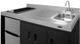 Summit® 54" Black and Stainless Steel All-In-One Kitchenette-5
