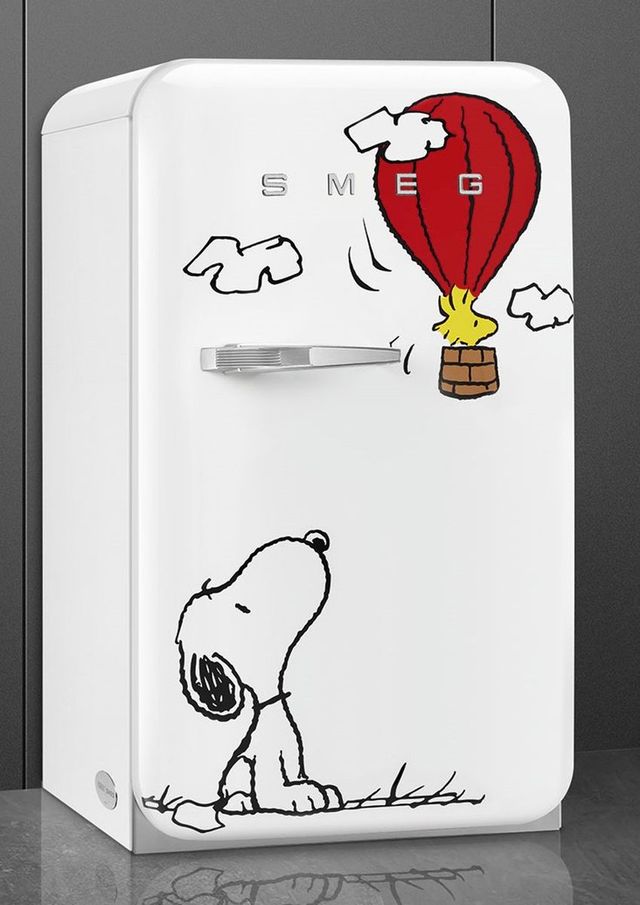 Smeg 50's Retro Style 4.5 Cu. Ft. Peanuts Compact Refrigerator-2