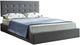 IFDC Gray Youth Double Platform Lift Storage Bed-0