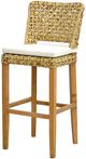 A & B Home Natural Woven Tall Bar Chair-0