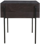 Moe's Home Collection Tobin Brown Side Table with  Iron Base-3