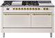 Ilve® Nostalgie II Series 60" Antique White Pro Style Dual Fuel Range-0