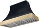 AGA Cascade 48" Gloss Black Wall Mounted Range Hood with Brushed Brass Trim-0