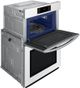 Samsung® Bespoke 7 Series 30" Clean White Oven/Micro Combo Electric Wall Oven-2