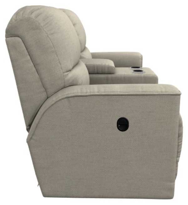 La-Z-Boy® Cade Pebble Manual Reclining Loveseat with Console-3