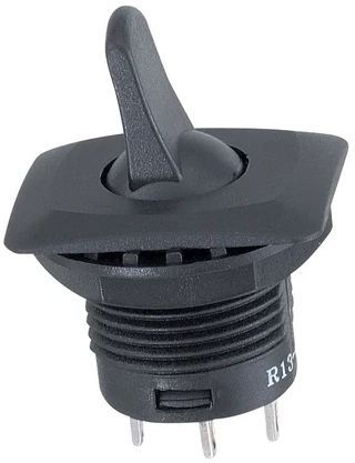 RadioShack 6 A, 125 VAC; 3 A, 250 VAC SPDT Panel Mount Paddle Switch-0