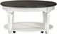 Liberty Furniture Allyson Park 3-Piece Charcoal Occasional Table Set with Wirebrushed White Base-1