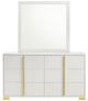 Coaster® Marceline White Dresser and Mirror-1