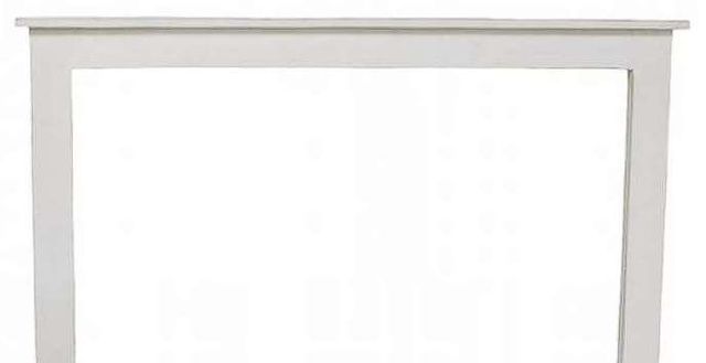 Million Dollar Rustic White Large Mirror-1
