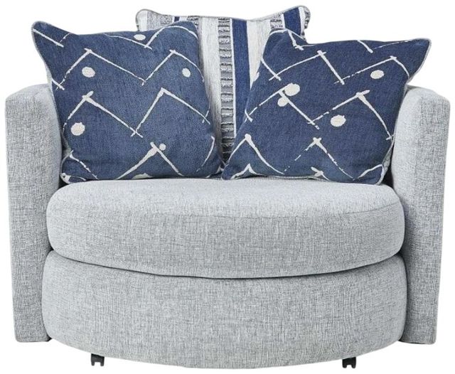 Albany Industries Persia Indigo Swivel Chair-1