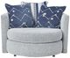 Albany Industries Persia Indigo Swivel Chair-1
