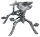 A & B Home Gray Bird 3-Pillar Candle Holder-1