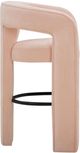 TOV Furniture Malone Blush Chenille Bar Stool-4
