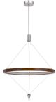Cal® Lighting & Accessories Viterbo Chrome/Pine Chandelier-0