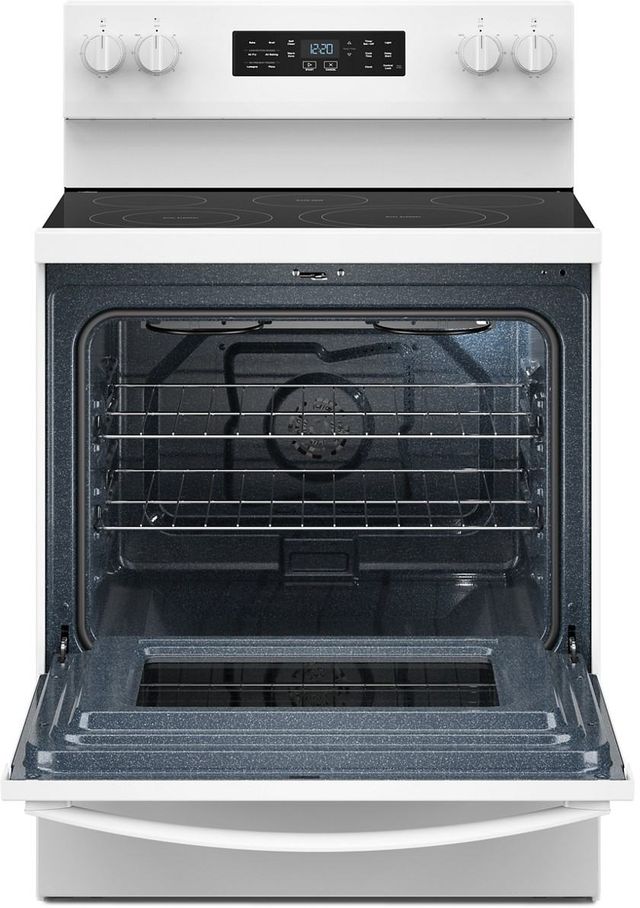 Whirlpool® 30" White Freestanding Electric Range with Air Cooking Technology-1