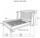 Coaster® Barzini 4-Piece White King Bedroom Set-2