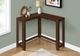 Monarch Specialties Inc. Cherry 36" Corner Console Table-3