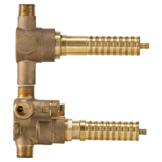 DXV 2-Handle Thermostatic Rough Valve with 2-Way Diverter Shared Functions-2