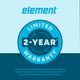 Element Cellara 24" 4.9 cu. ft. Stainless Steel Dual Zone Wine Cooler-2