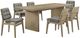 Coaster® Decker 7-Piece Gray/Natural Oak Rectangular Dining Table Set-0