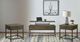 Coaster® Byers 3-Piece Brown Oak Occasional Table with Sandy Black Base Set-1