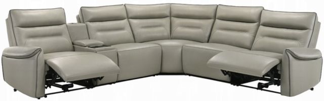 ACME Furniture Jayke 3-Piece Light Gray L-Shape Power Reclining Sectional-3