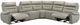 ACME Furniture Jayke 3-Piece Light Gray L-Shape Power Reclining Sectional-3