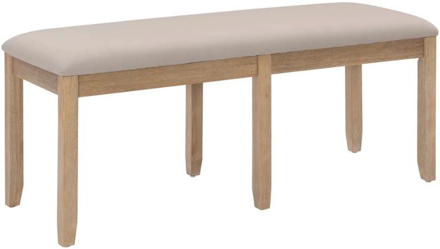 Linon Jordan Gray Wash Dining Bench-0