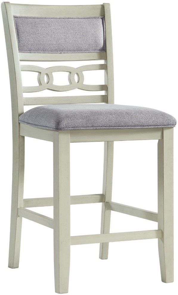 Elements International Amherst 5-Piece Bisque Counter Dining Set-2