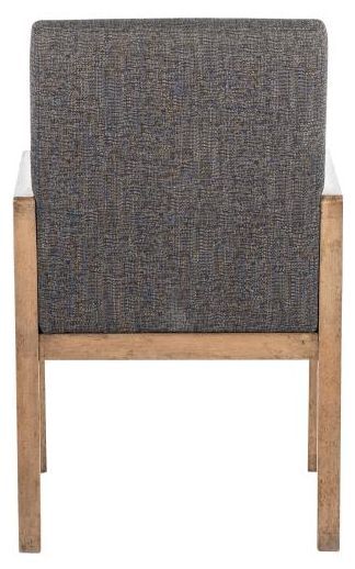Nest Home Collections Oakland Antique Natural/Charcoal Tweed Arm Chair-2