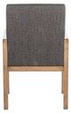 Nest Home Collections Oakland Antique Natural/Charcoal Tweed Arm Chair-2