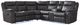 Signature Design by Ashley® Perarrygin Eclipse 2-Piece Carbon Curved Manual Reclining Sectional-2