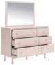 Signature Design by Ashley® Wistenpine Blush Dresser and Mirror-1