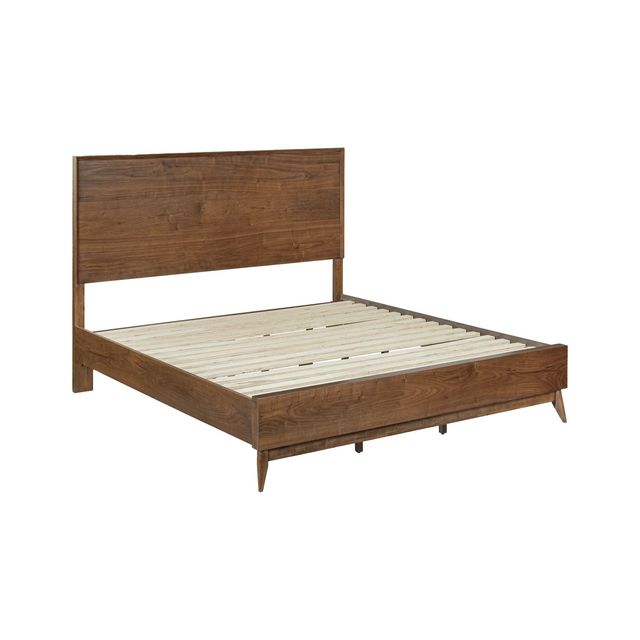 Liberty Furniture Century Modern Satin Walnut Queen Platform Bed-0