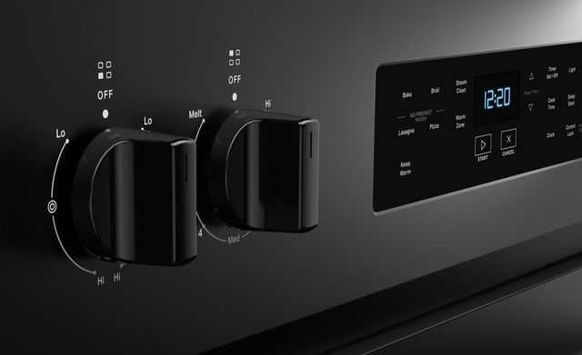 Whirlpool® 30" Black Freestanding Electric Range with No Preheat Mode and Steam Clean-2