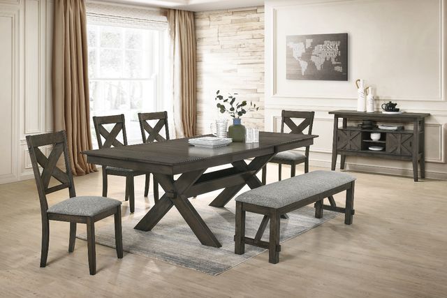New Classic® Home Furnishings Gulliver Gray/Rustic Brown Side Chair-1