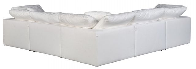 Moe's Home Collection Terra Condo Classic 5-Piece Cream White L-Shaped Modular Sectional-1