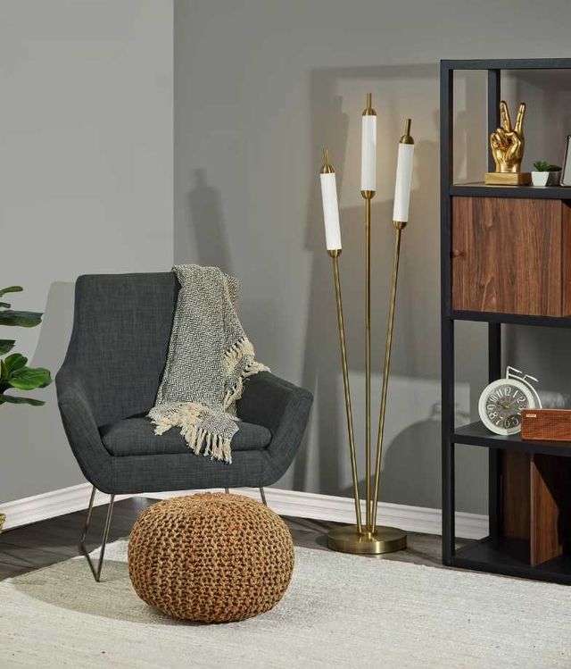 Adesso® Pierce Antique Brass LED Floor Lamp-4