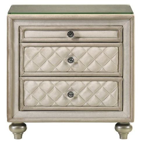 ACME Furniture Lucienne Beige Nightstand-3