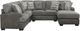 Emerald Home Berlin 4-Piece Gray Sectional and Chaise-0