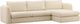 Dovetail Furniture Torrey 2-Piece Cream Chaise Sectional Set-0