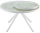 Coaster® Briggs Marble Printed Glass Top Coffee Table with White Base-2