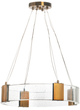 A & B Home Bronze/Clear Small Chandelier-0